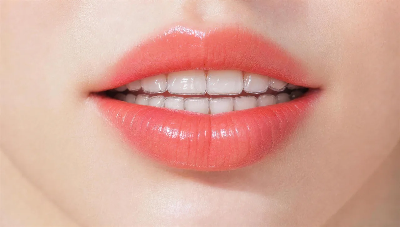 Aurora's smile with clear aligners